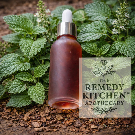 BodyMend™ SIMPLY Lemon Balm Organic Tincture - 90+ Day Vodka Maceration, Full Spectrum & Alcohol-Based