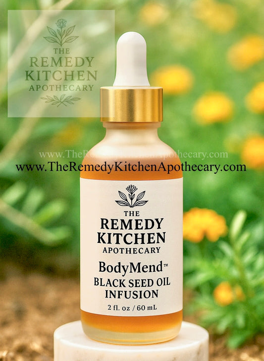 Organic Nigella Sativa Black Seed Flavonoid-Rich Infusion in Moroccan Olive & Sunflower Oil – Potent 1:3 Ratio 60-Day Extract for Skin Hair Immune Joint Wellness (Alcohol-Free)
- BodyMend™