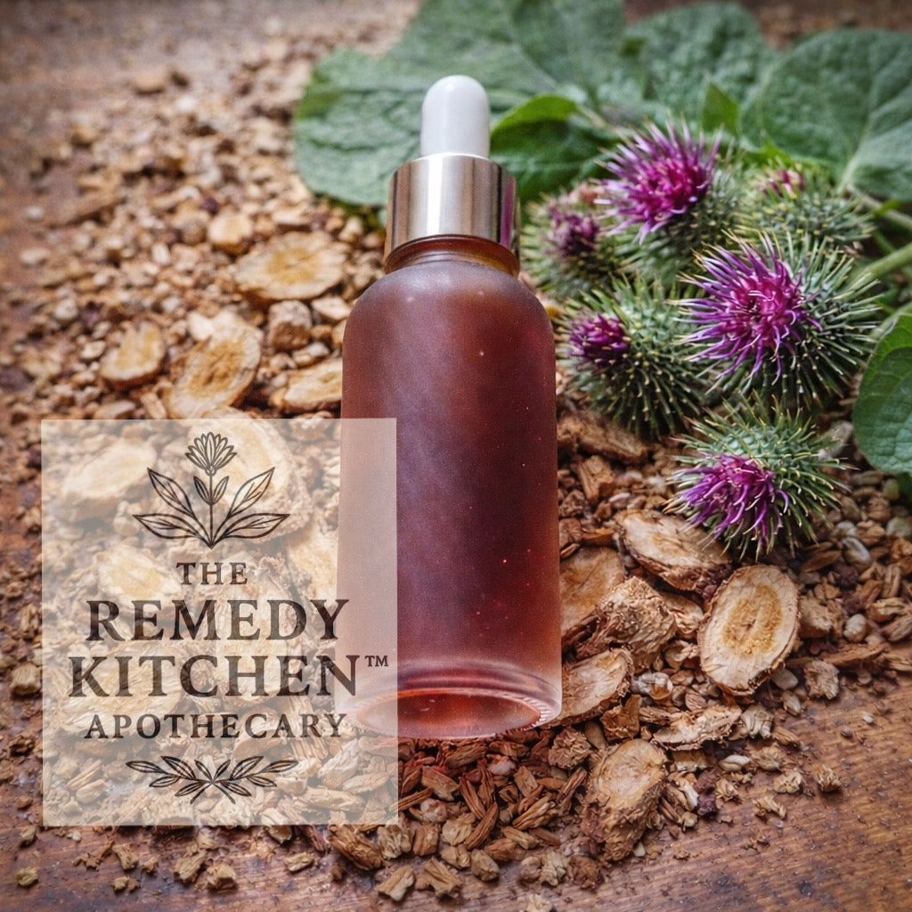 BodyMend™ SIMPLY Burdock Root Herbal Tincture - Liver Support - 90+ Day Vodka Maceration, Full Spectrum & Alcohol-Based