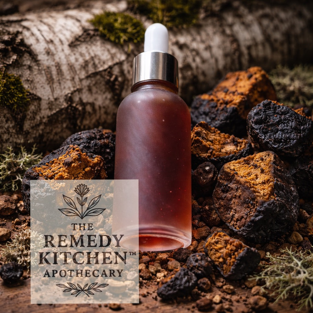 BodyMend™ SIMPLY Chaga Mushroom Herbal Tincture – 90+ Day Vodka Maceration, Full Spectrum & Alcohol-Based
