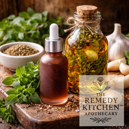 BodyMend™ Oregano Garlic Tincture - Immune Defense  - 90+ Day Oil Maceration, Full Spectrum & Non Alcohol