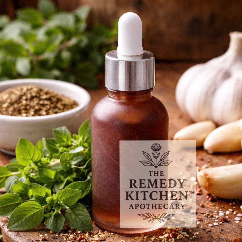 BodyMend™ Oregano Garlic Tincture - Immune Defense  - 90+ Day Oil Maceration, Full Spectrum & Non Alcohol