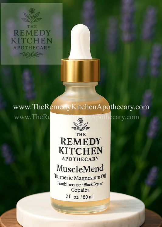 Premium Turmeric Magnesium Pain Relief Oil with Frankincense, Black Pepper & Copaiba – Topical Joint Inflammation Treatment Serum - MuscleMend™