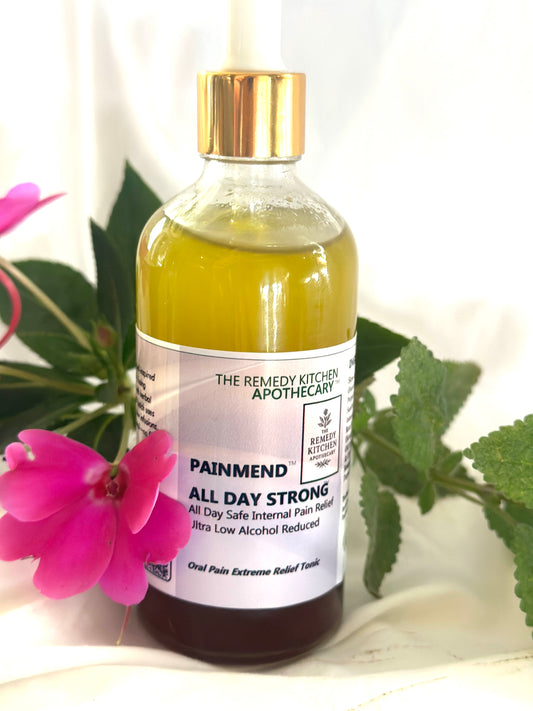 The Remedy Kitchen Apothecary Herbal Pain Relief All Day Strong Liquid Tincture