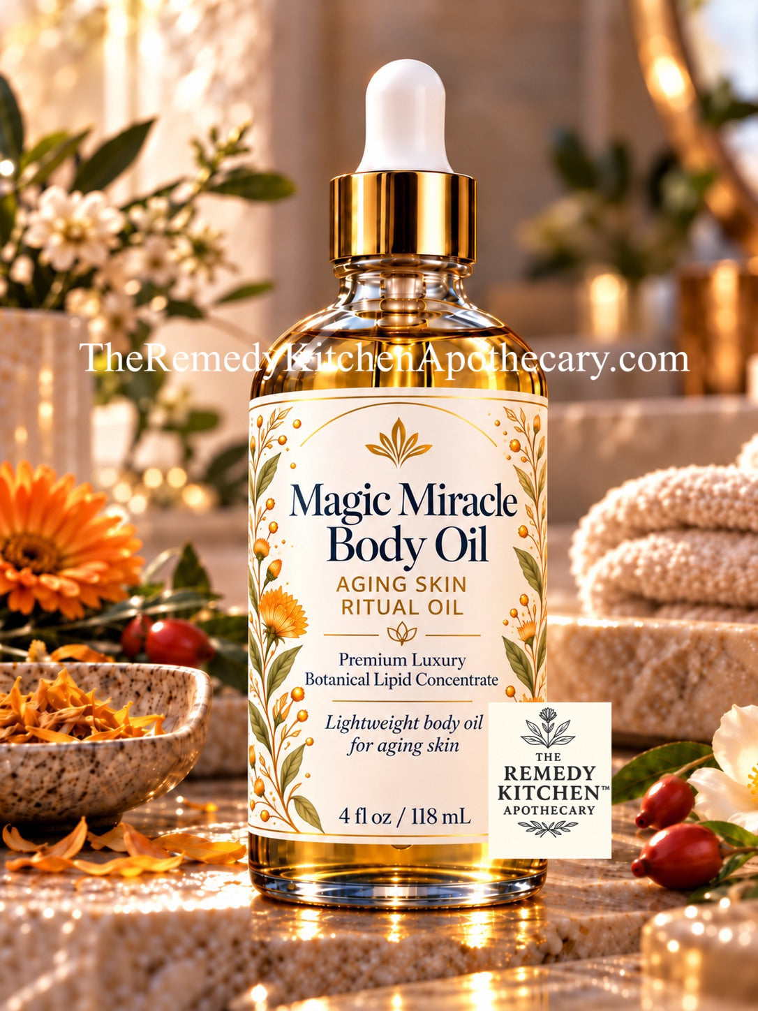 SkinMend™ Magic Miracle Body Oil – Aging Skin Ritual Oil
