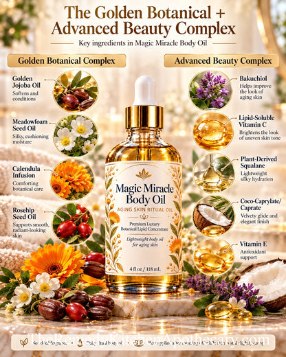 SkinMend™ Magic Miracle Body Oil – Aging Skin Ritual Oil