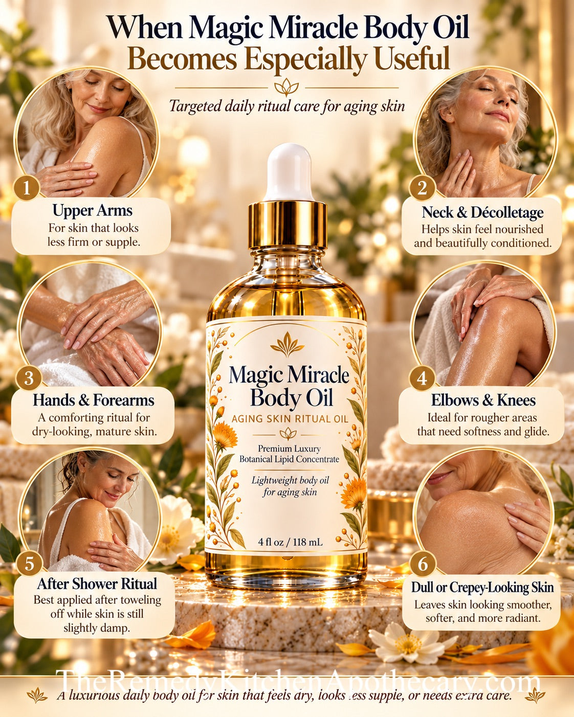 SkinMend™ Magic Miracle Body Oil – Aging Skin Ritual Oil